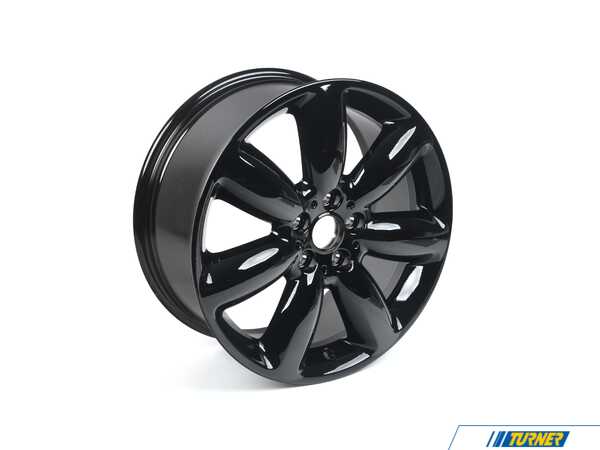 Genuine MINI LIGHT ALLOY RIM, BLACK 36116856053