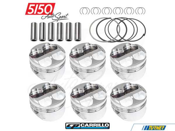 CP Carrillo CP Forged Piston Set - BMW M54B25 - 84.50mm Bore - 8.5:1 CR CP-FPS-M54-B25