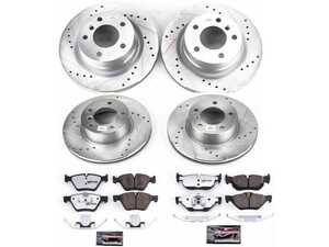 Power Stop Z26 Street Warrior Brake Upgrade Kit - Front and Rear - BMW E82/88 128i (03/2010+)