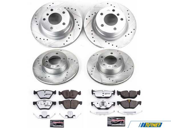 Power Stop Power Stop Z26 Street Warrior Brake Upgrade Kit - Front and Rear - BMW E82/88 128i (03/2010+) K6347-26