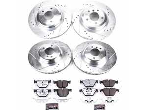 Power Stop Z26 Street Warrior Brake Upgrade Kit - Front & Rear - BMW E9X 335i 335is 335d