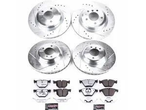 Power Stop Z26 Street Warrior Brake Upgrade Kit - Front & Rear - BMW E9X 335i 335is 335d