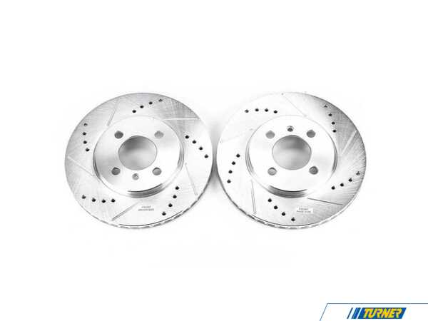 Power Stop Evolution Tru-Cast Drilled And Slotted Rotor Pair - Front EBR219XPR
