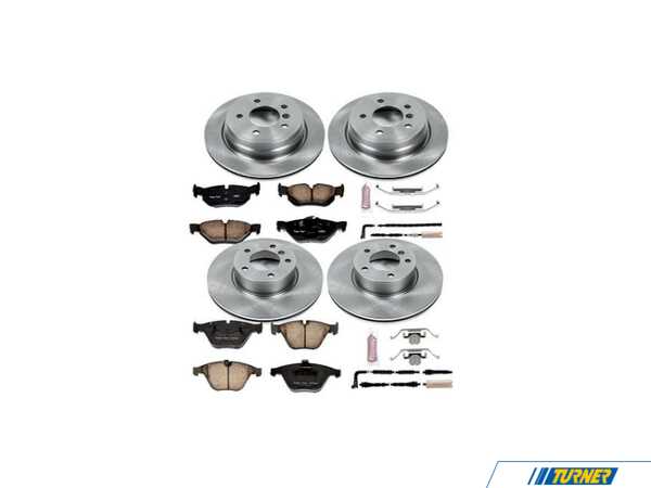 Power Stop Autospecialty Stock Replacement Brake Kit - Front and Rear KOE4104