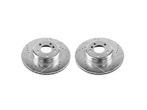 Power Stop Evolution Tru-Cast Drilled And Slotted Rotor Pair - Front (330x24) - F10