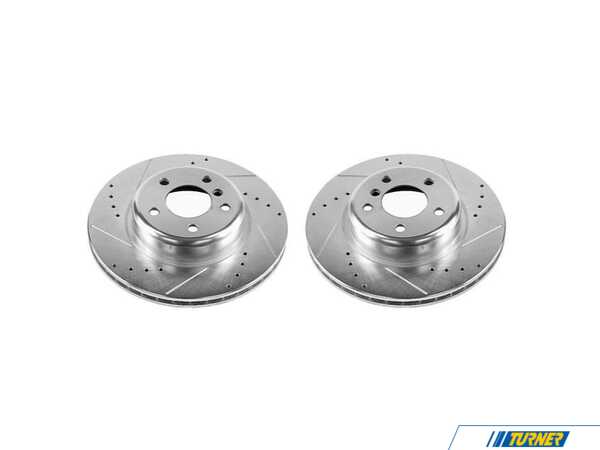 Power Stop Power Stop Evolution Tru-Cast Drilled And Slotted Rotor Pair - Front (330x24) - F10 EBR1234XPR