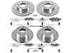 Power Stop Power Stop Z26 Street Warrior Brake Kit - Front and Rear - BMw Z3 2.3 2.5/2.5i 2.8 K500-26 View 1