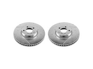 BMW F0X F1X Front Power Stop EVO Cross Drilled And Slotted Rotors - Pair 