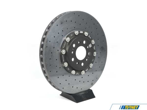 Genuine BMW Disc Brake Rotor - Front Right (With Carbon Ceramic Brakes) 34108093718