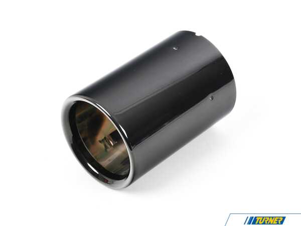 Genuine BMW TAILPIPE TIP, BLACK CHROME 18308047194