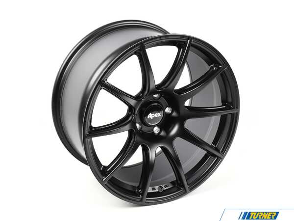 APEX Wheels 19x10" ET25 Satin Black APEX SM-10 Wheel 72.56mm 5x120 SM101910ET25SMBK