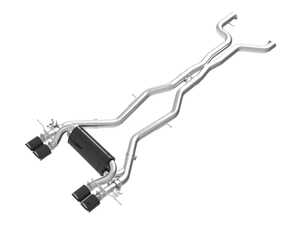 aFe MACH Force-Xp Cat-Back Exhaust - Carbon Fiber Exhaust Tips - BMW G87 M2