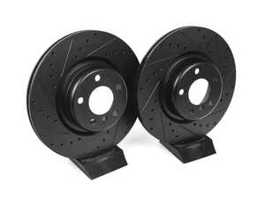 ECS V5 Drilled & Slotted Brake Rotors - Rear Pair (345x24)