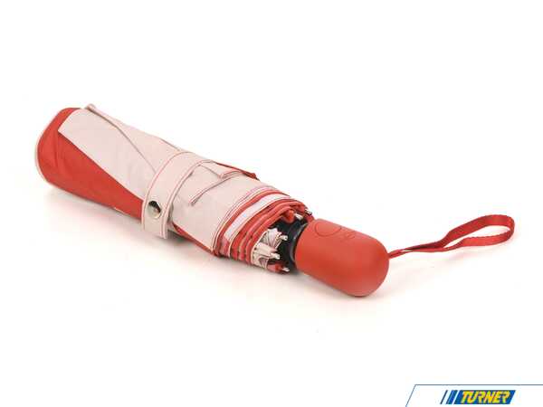 Genuine MINI MINI UMBRELLA Foldable - Rebel Red / Silver  80235B320F4