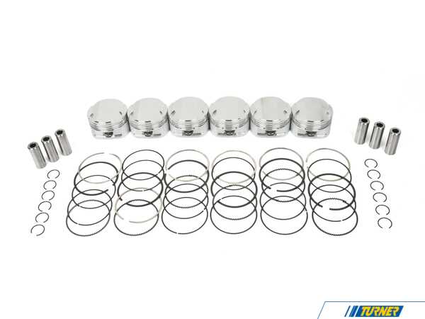 VAC Motorsports CP Carrillo Forged Piston Set - M52 2.8L - 85.5mm - 11:1 - W/ Heavy Duty Pins, Skirt Coating, & Dome Coating CP-FPS-M52-855