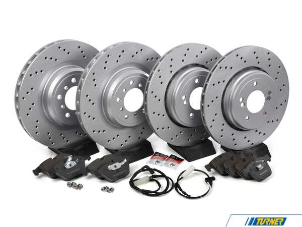 Packaged by Turner Performance Front & Rear Brake Service Kit - E9X M3, E82 1M 34212283803tmsKT