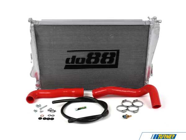 DO88 Aluminum Radiator - Red Hose - E46 M3  WC310R