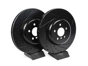 ECS V5 Drilled & Slotted Brake Rotors - Front Pair (348x30)