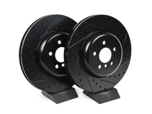 ECS V5 Drilled & Slotted Brake Rotors - Front Pair (348x30)