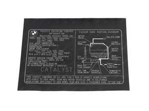 Genuine BMW Label "Exhaust Emission" - 71227546438 - E46