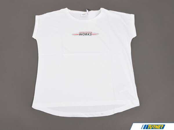 Genuine MINI MINI JCW Women's Logo T Shirt Logo White - XL 80142454489