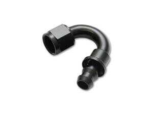 Vibrant -6AN Push-On 150 Degree Hose End Fitting
