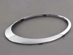 Genuine MINI Headlight Trim Ring Chrome - Passenger ( Right )