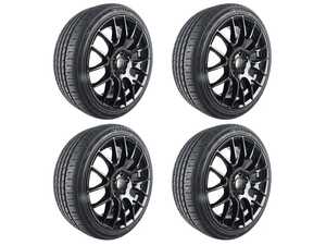 18" Alzor Style 030 "Ready-To-Roll" Square Wheel & Tire Package - w/ Continental Tires - BMW E9X Non-M