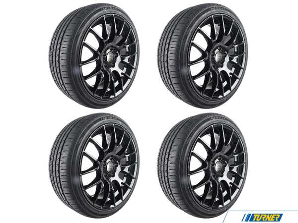Alzor 18" Alzor Style 030 "Ready-To-Roll" Square Wheel & Tire Package - w/ Continental Tires - BMW E9X Non-M 030-CN-225T