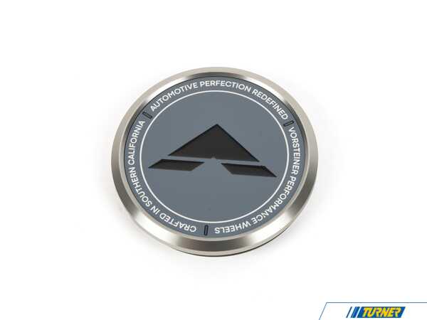 Vorsteiner Vorsteiner Aluminum Center Cap - Grey With Black Logo CC16GY