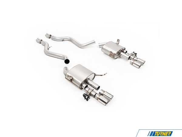 Milltek Sport Performance Cat Back Exhaust System - V2 W/ Remote Control & GT-80 Polished Tips SSXBM1408