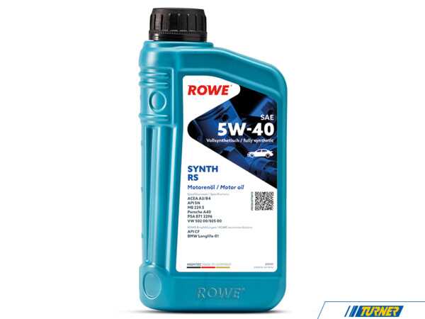 ROWE Hightec SYNTH RS SAE 5W-40 - 1 Liter 20001-0010-99