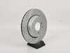 Scratch & Dent Brake Rotor - Cross Drilled & Slotted Geomet Coated - Right *Scratch And Dent* 1166073XSGMTR View 1