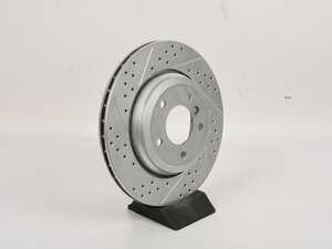 Brake Rotor - Cross Drilled & Slotted Geomet Coated - Right *Scratch And Dent*