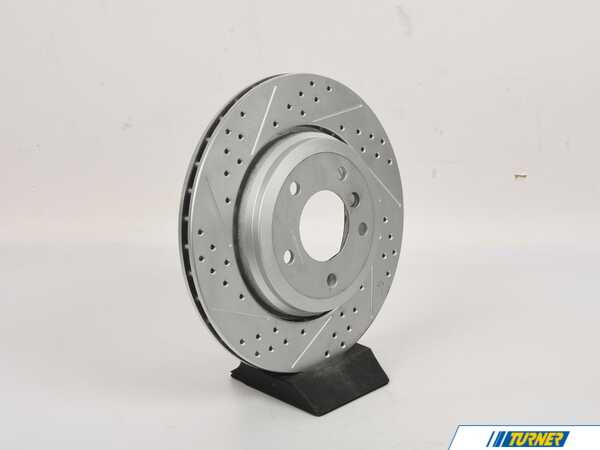 Scratch & Dent Brake Rotor - Cross Drilled & Slotted Geomet Coated - Right *Scratch And Dent* 1166073XSGMTR