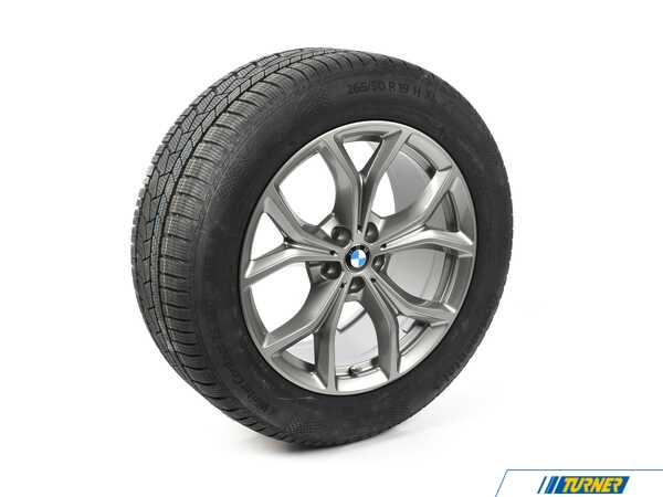 Genuine BMW 19" STYLE 735-TPM WHEEL WITH TIRE, WINTER 265/50R19 110H 36115A81985