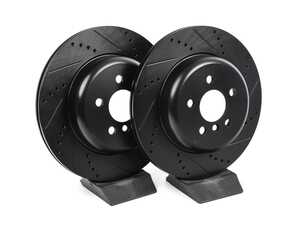 ECS V5 Drilled & Slotted Brake Rotors - Rear Pair (330x20)