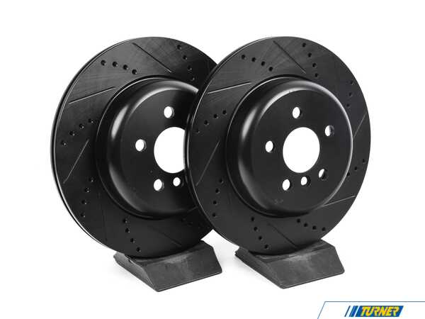 ECS ECS V5 Drilled & Slotted Brake Rotors - Rear Pair (330x20) 34216882245-xsKT