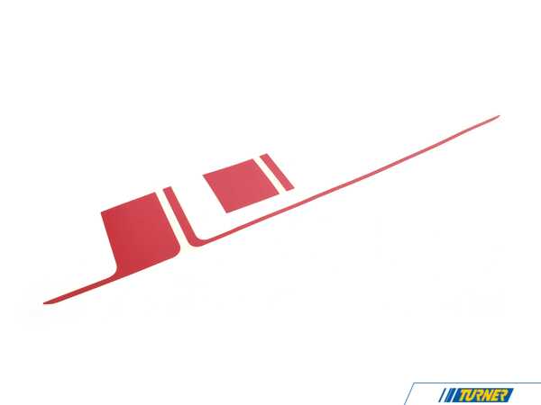 Genuine MINI JCW Chili Red Tailgate Decal - Trunk  51145B4EAB1