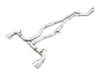 AWE AWE Track Edition Cat-Back Exhaust - Chrome Silver Or Diamond Black Tips - Toyota A90 GR Supra B58 3.0L A90B58CBTRK