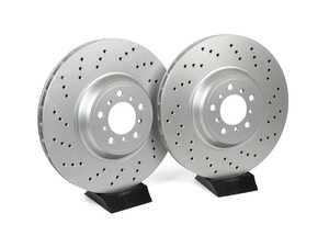 ECS Front V5 Drilled Brake Rotors - Set (380x30)