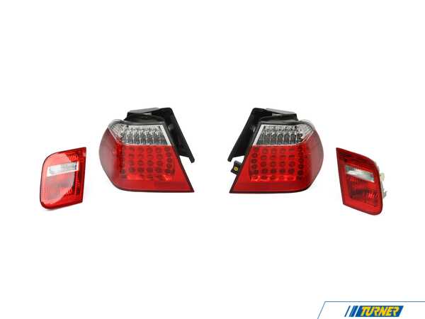 Anzo Anzo BMW Taillights - 3 Series E46 Sedan - Red/Clear anz321004