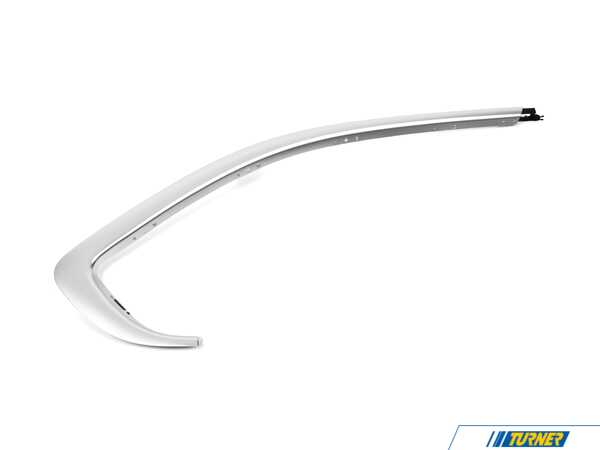 Genuine BMW Genuine BMW Trim Strip, Side Frame, Right - Alu Matt - 51337298926 51337298926