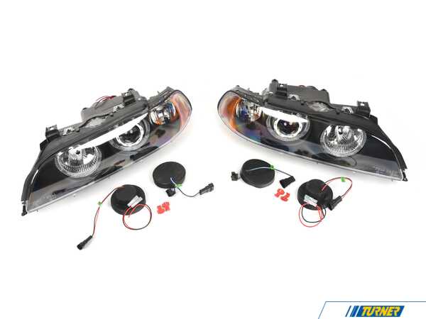 Anzo Anzo Projector Headlights W/ Halo - 5-Series E39 - Black anz121017