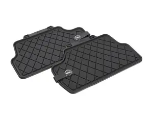 Essentials Rear Rubber Factory Floor Mats Set Black - Priced As Set 