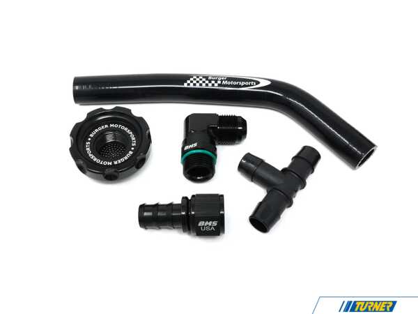 Burger Motorsports BMS Oil Catch Can Oil Filler Cap Dual Vent Connection Kit - G2X/G42/A90 G2 B58 BMSB58OCCFCDV