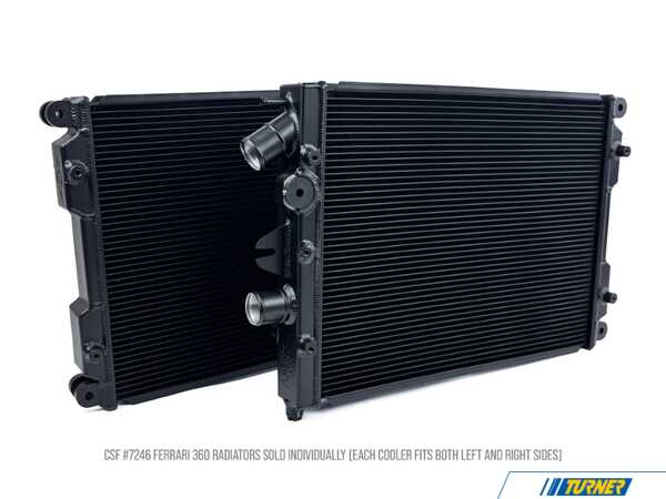 CSF Ferrari 360 High-Performance All-Aluminum Radiator - Fits Left or Right - Priced Per Radiator 7246