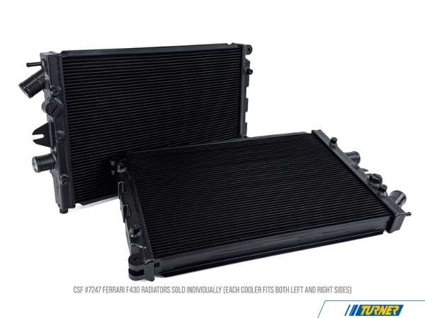 CSF Ferrari F430 High-Performance All-Aluminum Radiator - Fits Left or Right - Priced Per Radiator 7247