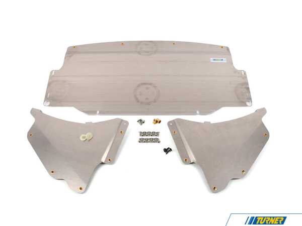Turner Motorsport Aluminum Skid Plate Kit - Milled Finish - G2X M340i/M440i xDrive 038570laKT