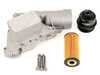 ECS Upgraded Aluminum Oil Filter Housing with Billet Oil Filter Cap 057120LA03 View 1
